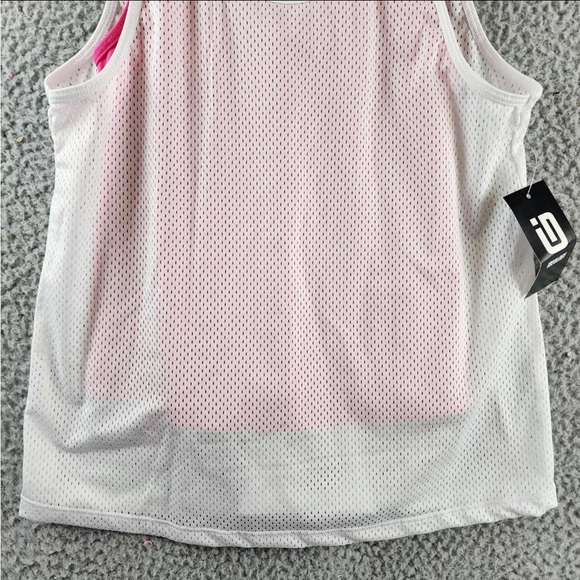 Ideology Mesh 2-in-1 Sleeveless Tank Top Big Girls Bright White Pullover | NEW💗 - Picture 3 of 8